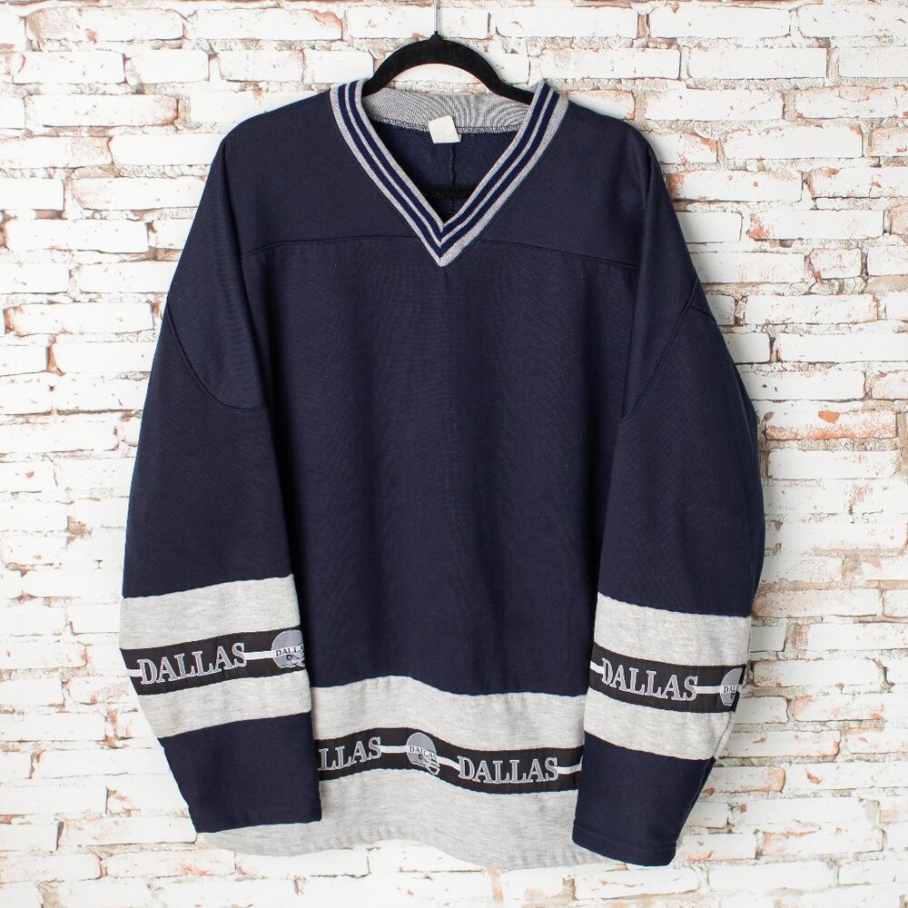 Vintage Dallas Cowboys Football NFL Blue Sweatshirt Size XL Made in USA